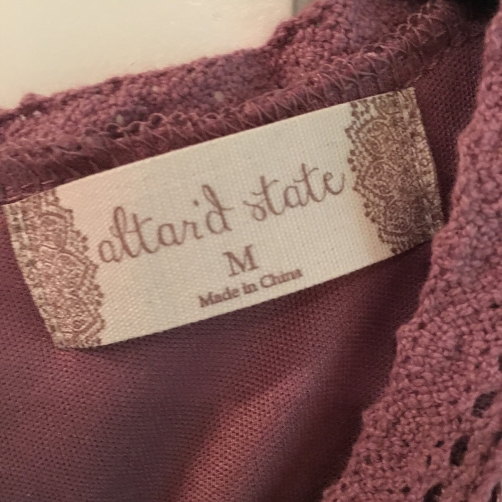 Altar’d State Mauve overplayed Sleeveless Dress - Picture 2 of 6